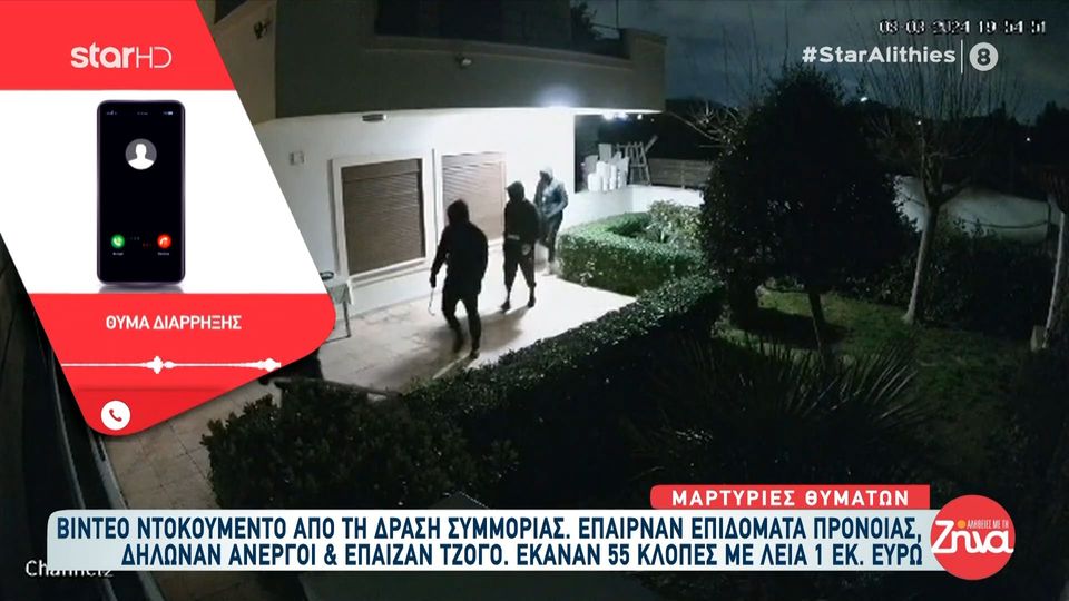 Video-ντοκουμέντο από τη δράση  εγκληματικής συμμορίας- Οι 55 κλοπές, η  λεία 1 εκατομμύριου  ευρώ και όσα αποκαλύπτουν θύματα τους