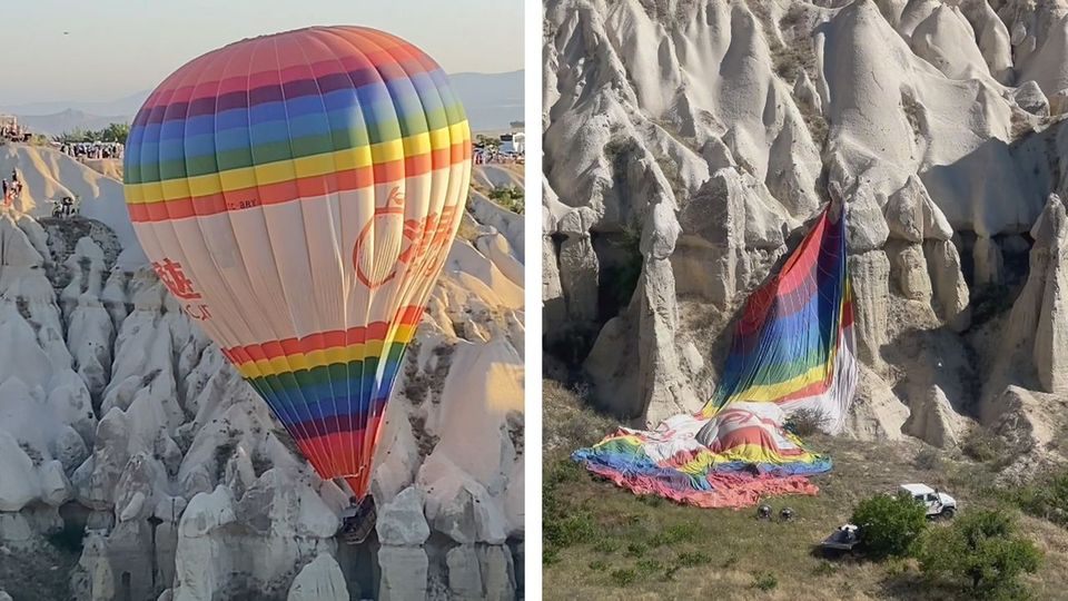 Συντριπτική προσγείωση αερόστατου στην Καππαδοκία